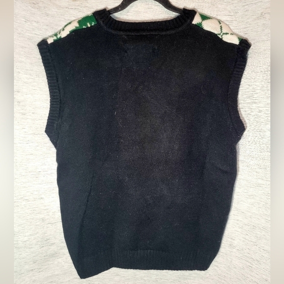 Vintage XL Ugly Sweater Knit Vest Fun Patterns - Picture 4 of 5